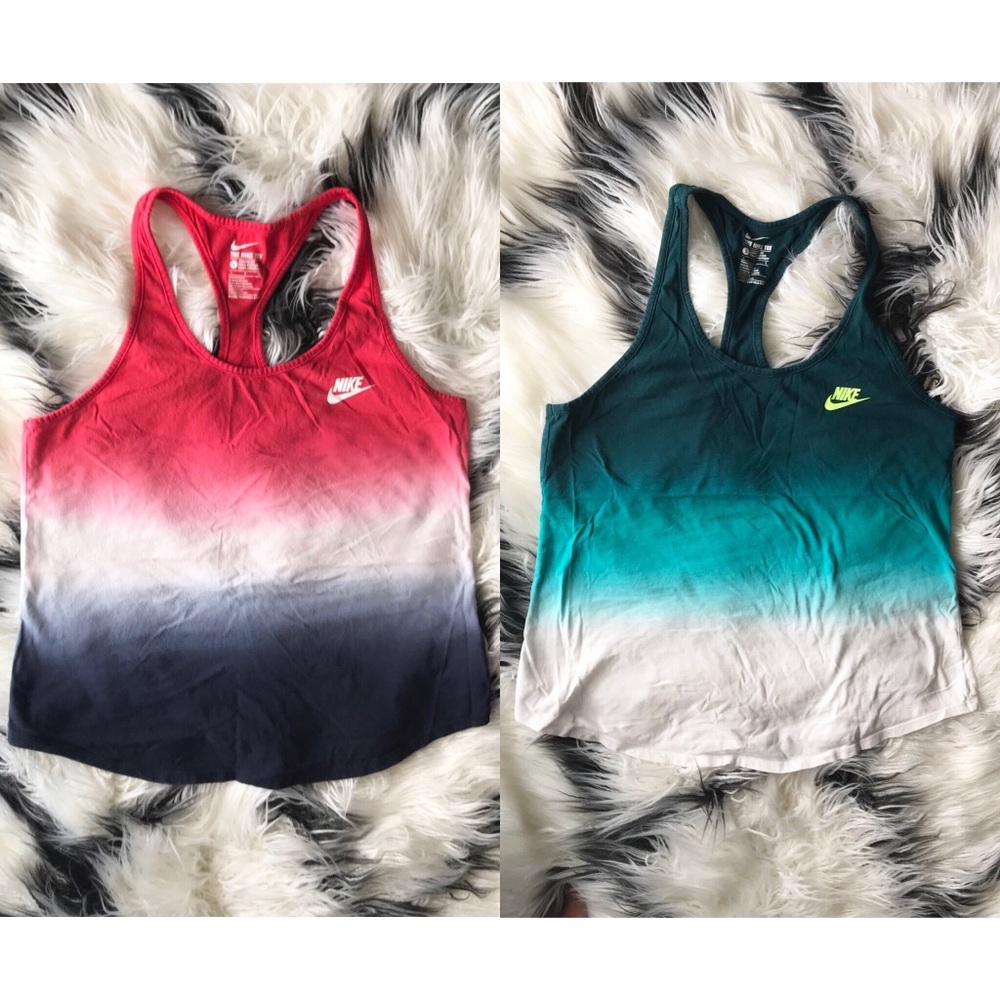 Nike Ombré Racerback Tank Bundle Women’s sz L